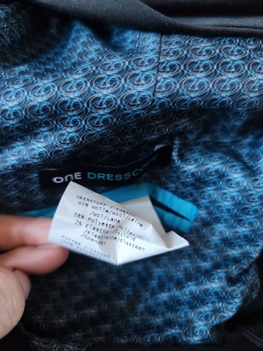 Brązowa czekoladowa marynarka ciemny brąz one dresscode s 36 m 38