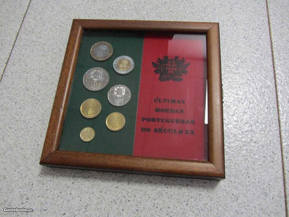 Caixa 7 Últimas moedas Portuguesas do Século XX