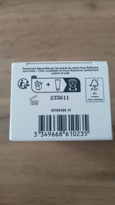 Pudełko Paco Rabanne 100 ml