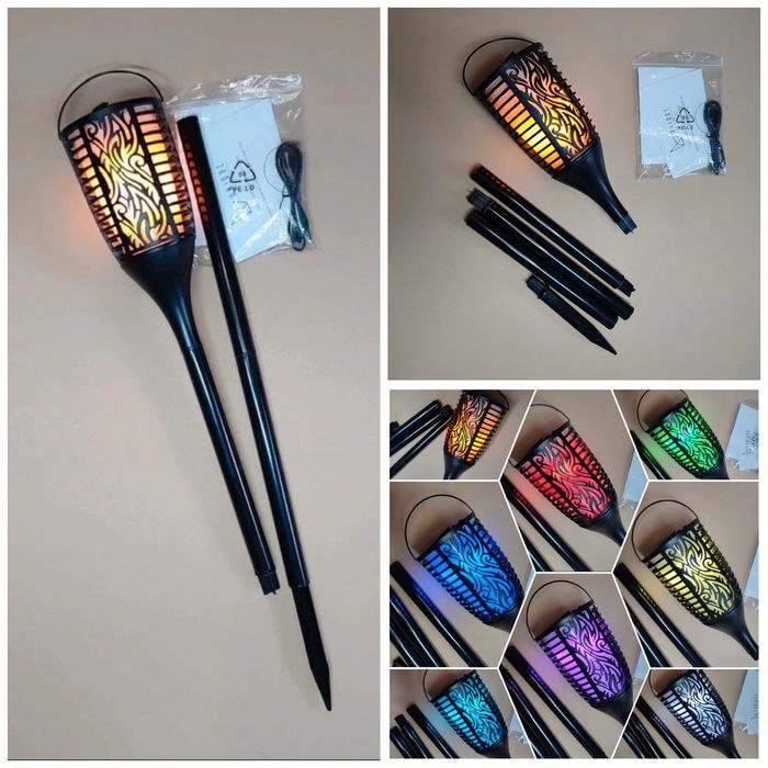 Głośnik Bluetooth Lampa LED Płomień Unique RGB Outdoor ogród kulig