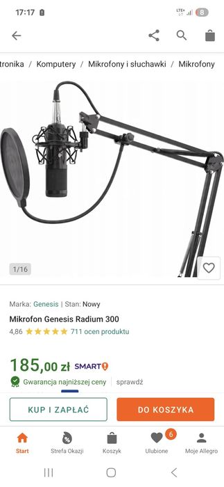 Mikrofon Gemingowy Genesis 300