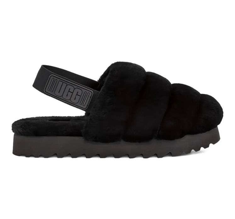 Ugg сліпери super fluff black 38 р