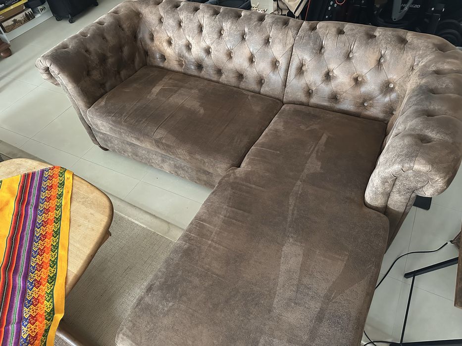 Sofá de Canto com Chaise Longue – Excelente Estado – 190€