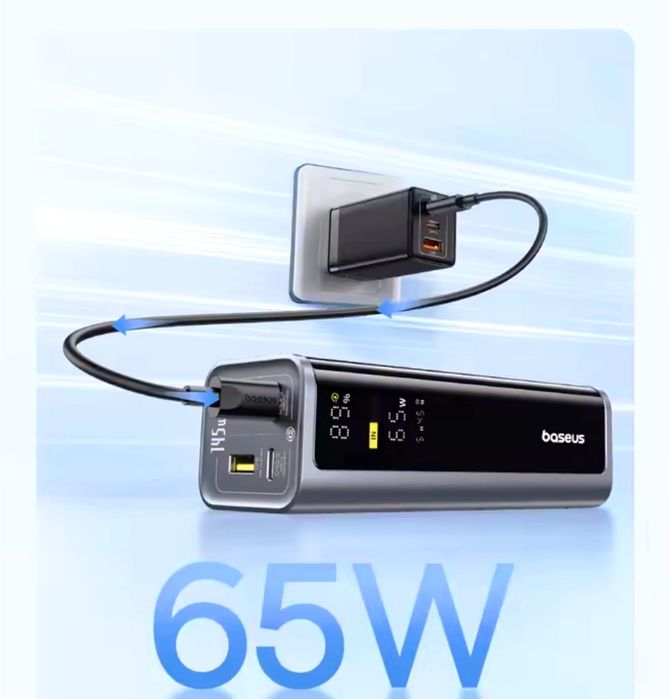 Повербанк,Power Bank Baseus EnerGeek GP12 145W 20800mA
Ємність батареї