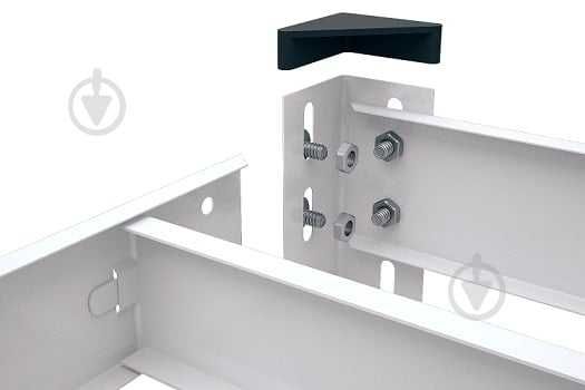 Стелаж 5 полиць в гараж 1800x900x500мм білий (Меткас) Еталон