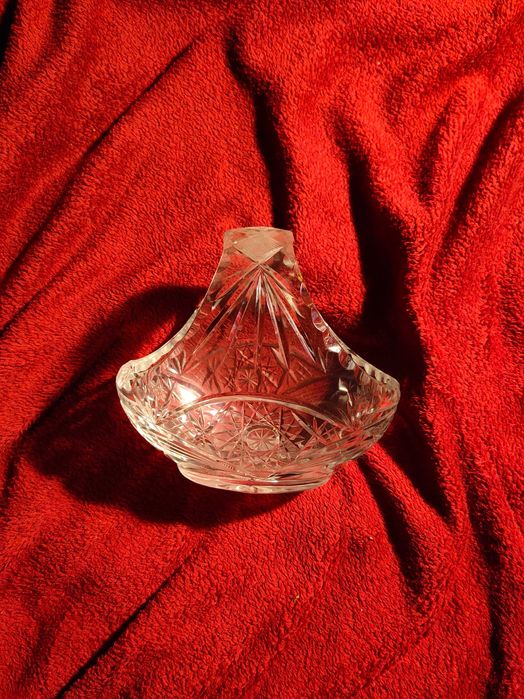 Kryształowy koszyk PRL