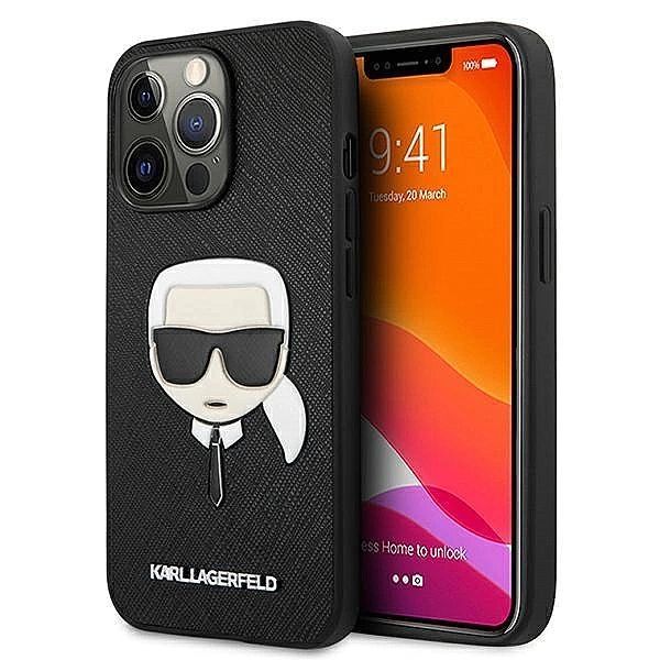 Etui Karl Lagerfeld Saffiano Ikonik Karl's Head na iPhone 13 Pro / iPh
