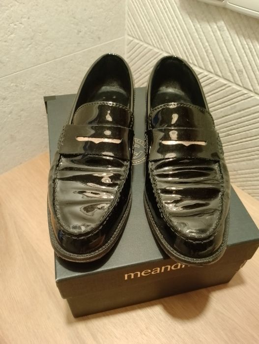 Mokasyny, skóra naturalna, 37