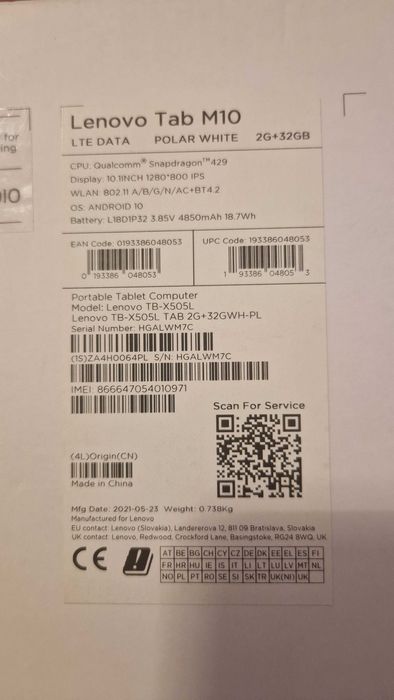 Tablet Lenovo Tab M10