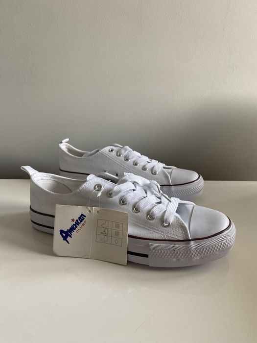 Tenisówki białe męskie damskie 41 NOWE trampki American Club