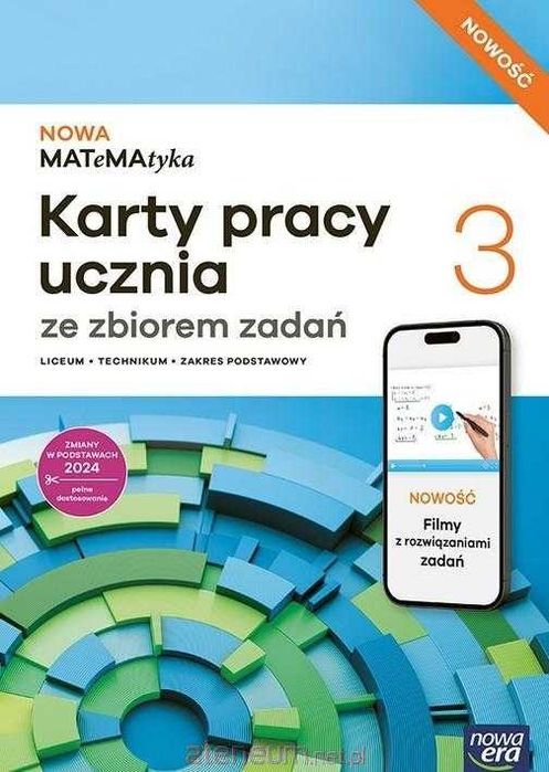 Nowa MATeMAtyka 3 Karty Pracy ze zbiorem zadań zakres Podstawowy Nowa Era 2026