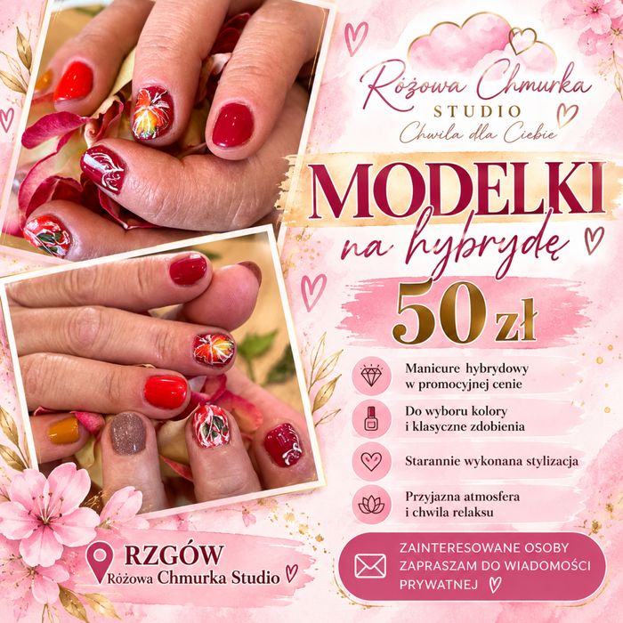 Modelki na maniqure hybrydowy