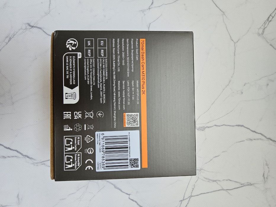 Відеореєстратор Xiaomi 70mai Dash Cam M310PLUS-2K  Новий Камера