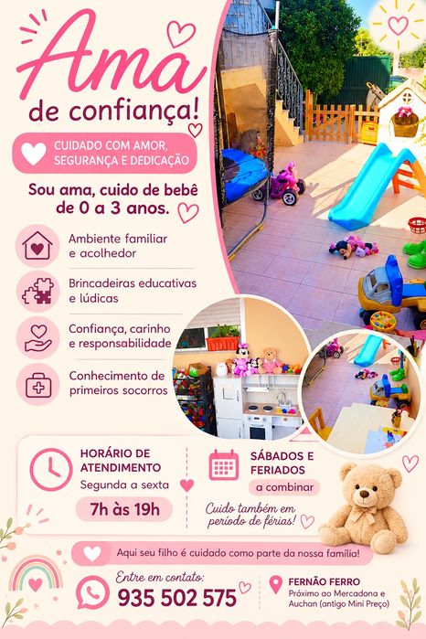 Uma vaga disponível para setembro!!
