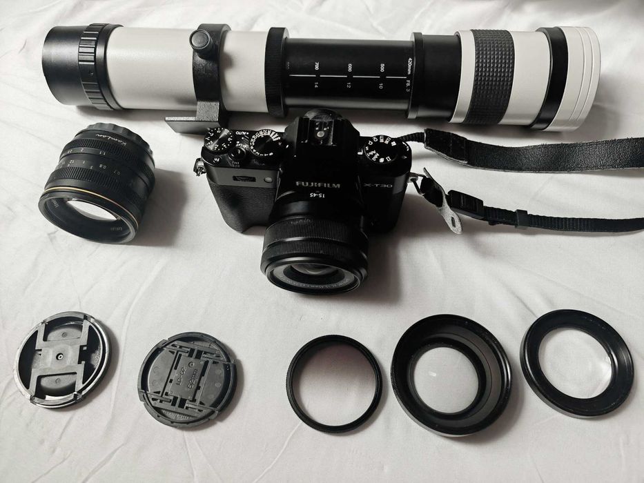 Fujifilm X-T30 + XC 15-45 + Kamlan 50 f/1.1 + Tele 420-800 | Komplet