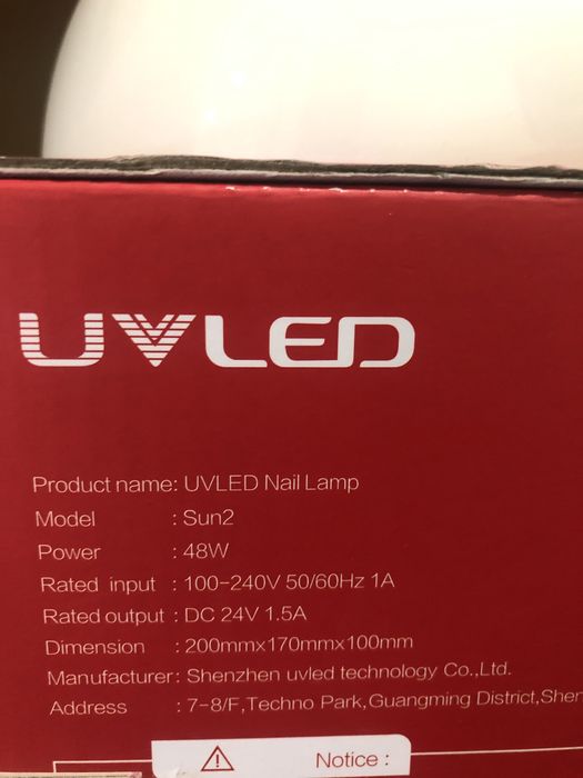 Лампа для манікюру 2 * 1 Led/ uv San 2