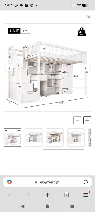Beliche criança branco