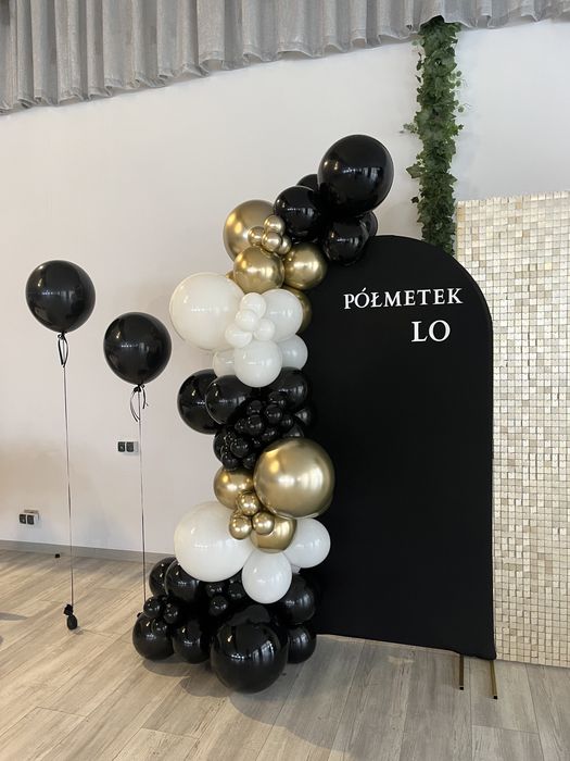 Dekoracja Balonowa ścianka do zdjęć balony na chrzest komunię urodziny