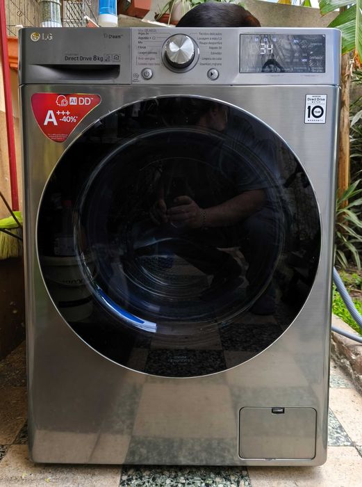 Máquina de Lavar Roupa LG  A+++  inox