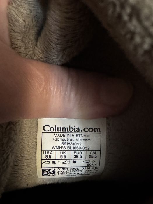 Чоботи Columbia 39 р