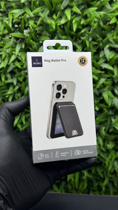 Картхолдер WIWU Mag Wallet Pro MW-003 Kevlar Black Чорний
