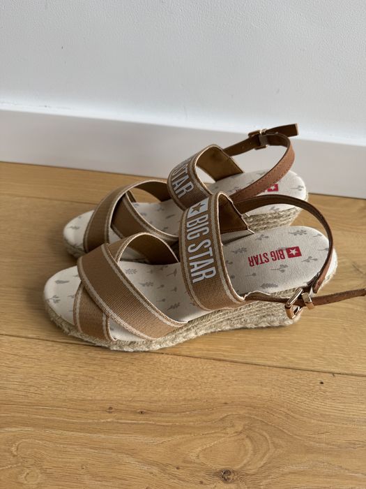 Sandaly Big Star espadryle bezowe rozkiar 40