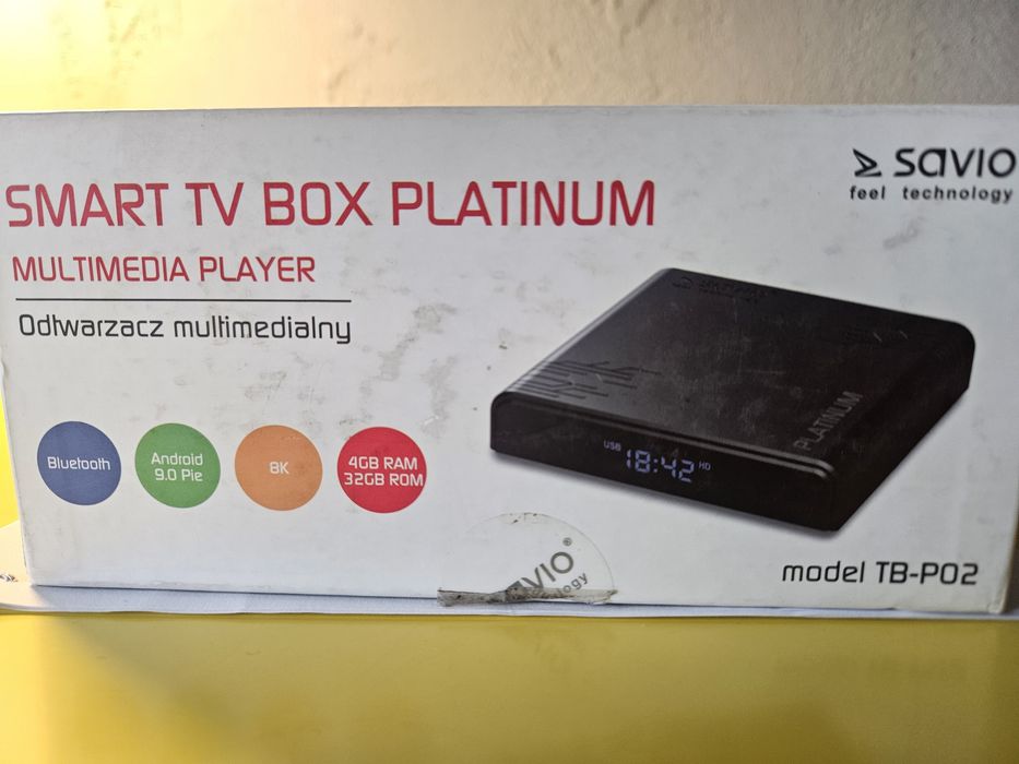 Savio Smart TV Box Platinum (TB-P02). Netflix, YouTube, CDA, inne VOD