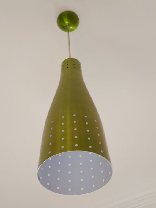 Candeeiro de teto verde