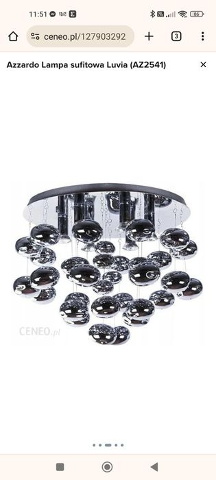 Plafon, żyrandol, oświetlenie