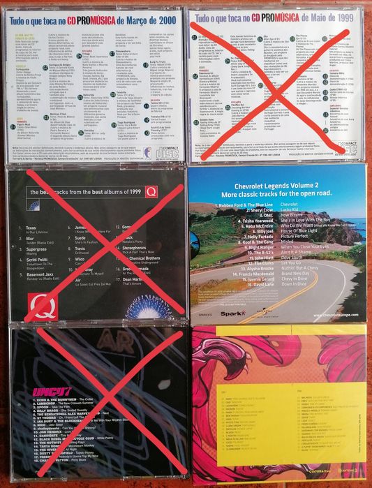 CDs revista Uncut e outras colectâneas