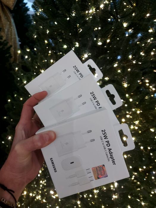 Комплект швидкої зарядки для Samsung 25W USB-C з кабелем Білий!!