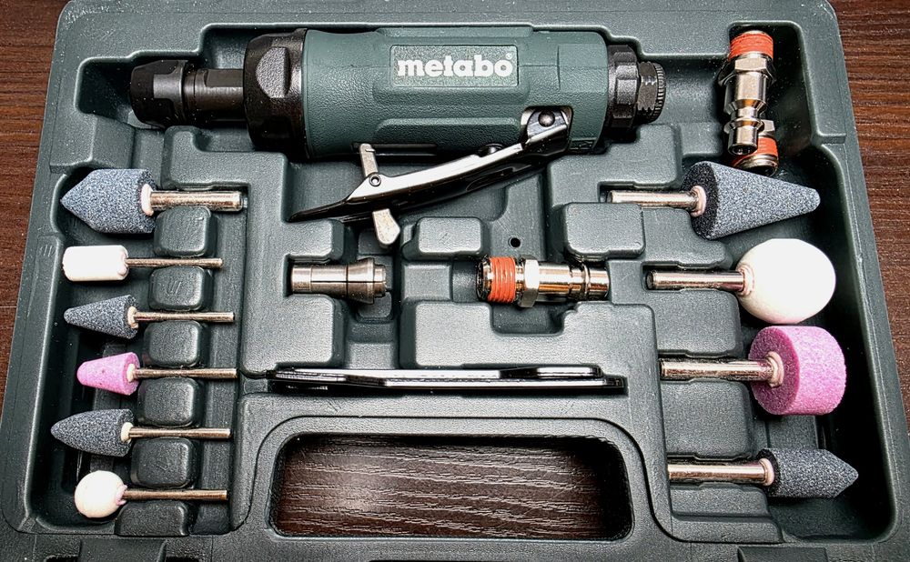 METABO DG 25 Set. Pneumatyczna szlifierka.