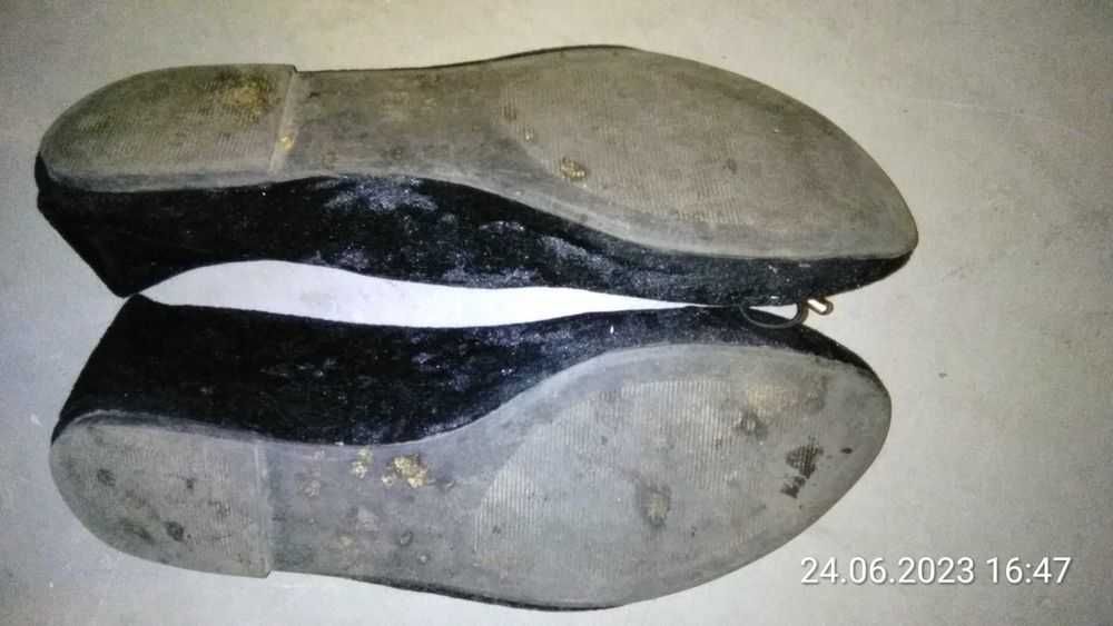 2szt.: czarne baleriny 40