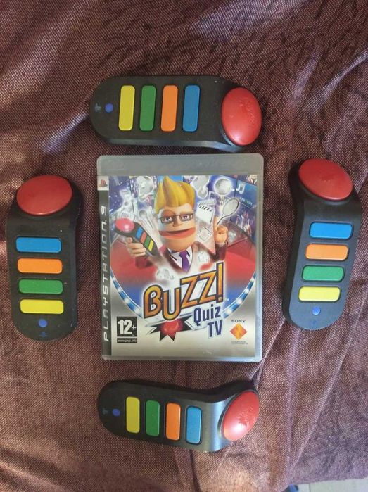 Buzz Quiz TV (PS3) + 4 Buzzers