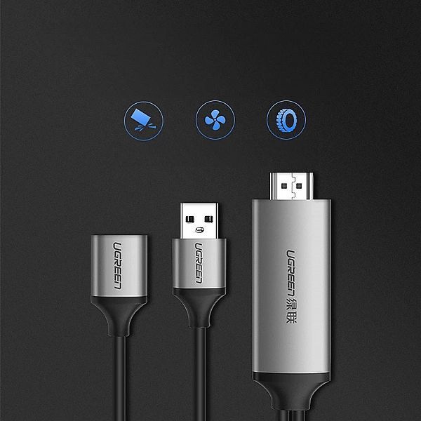 Adapter Ugreen Cm151, 50291 Usb-a (żeński) - Hdmi z portem zasilania U