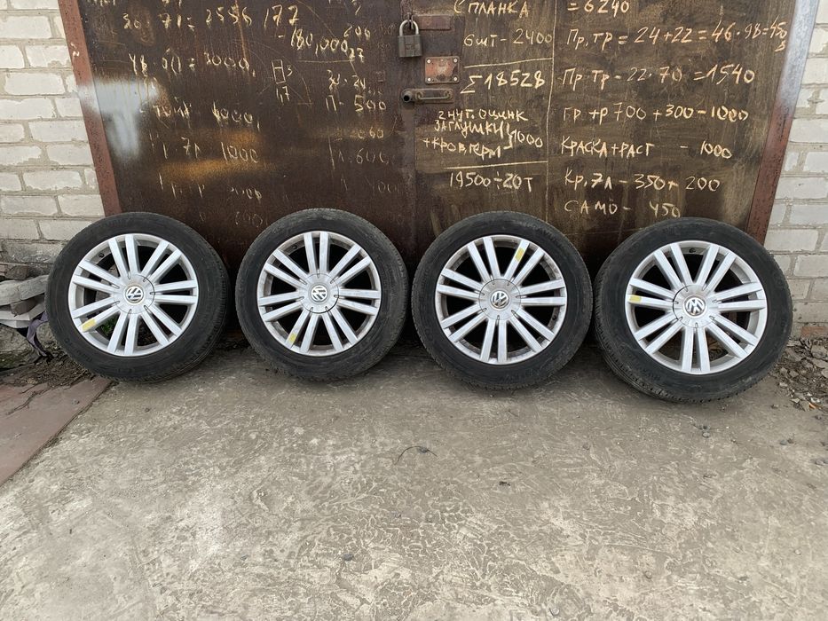 Диски  фольцваген пассатб6,б7,б8 ,Cc r 17 5х112  + резина Barum лето
