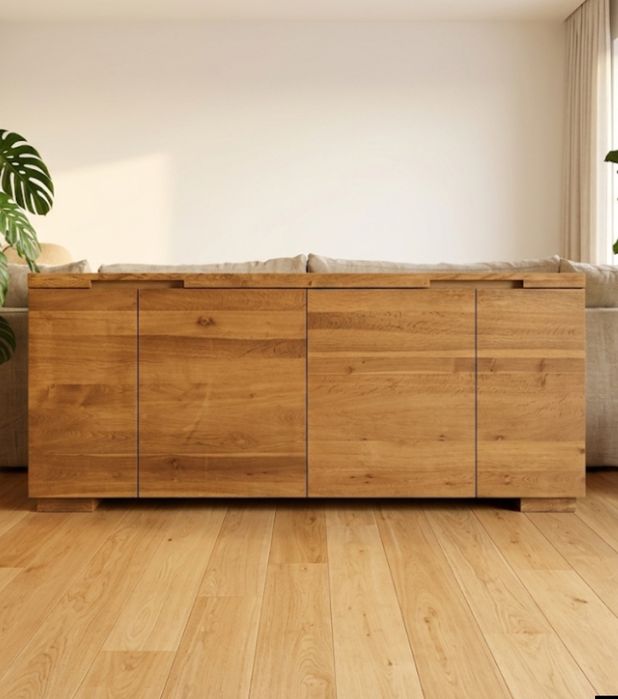 Komoda dębowa drewniana 180 cm