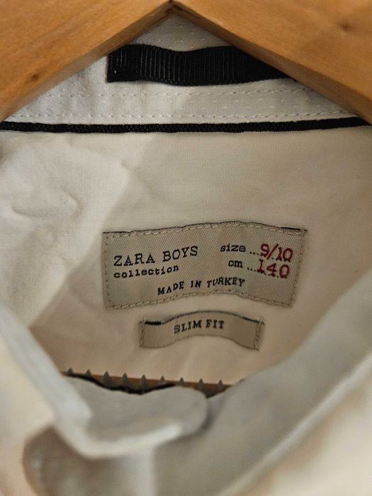 Koszula chłopięca biała Zara r.140cm