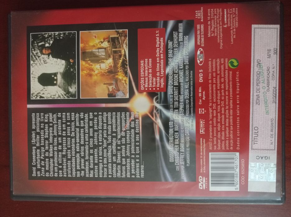 David Cronenberg | Danger Zone | Dangerous Promises | DVD64309859624065122