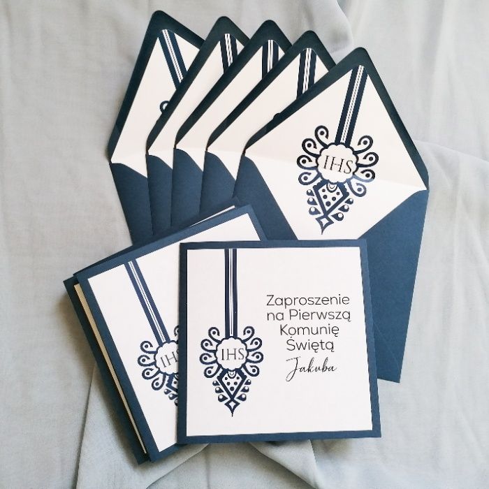 Zaproszenia na Komunię Świętą GÓRALSKIE z parzenicą