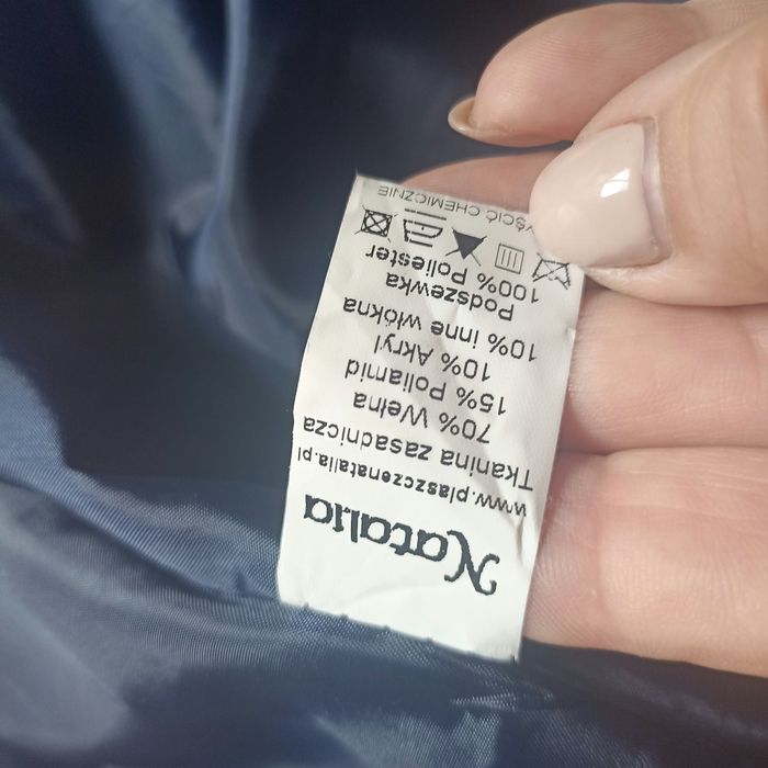 Tanio świetny elegancki płaszcz zimowy Natalia 4xl