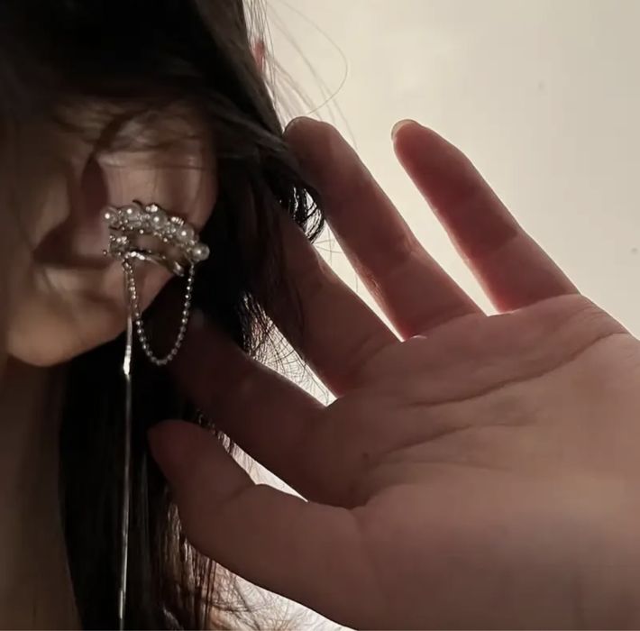 Каффа моносерьга клипса