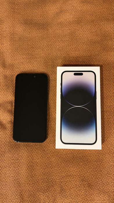 Iphone 14 pro max space black real sim