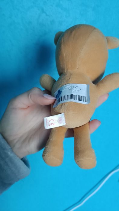 Мягкая игрушка ty peppa pig медвежонок пеппы бежевый