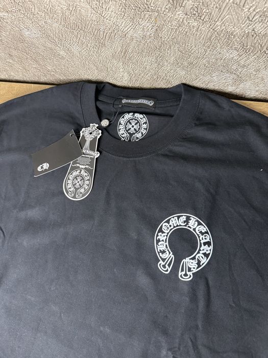 Хром хартс лонгслів Chrome Hearts Horseshoe Floral Thermal чорний лонгслив кофта футболка