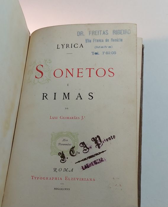 Sonetos e Rimas - Luiz Guimarães (1880)