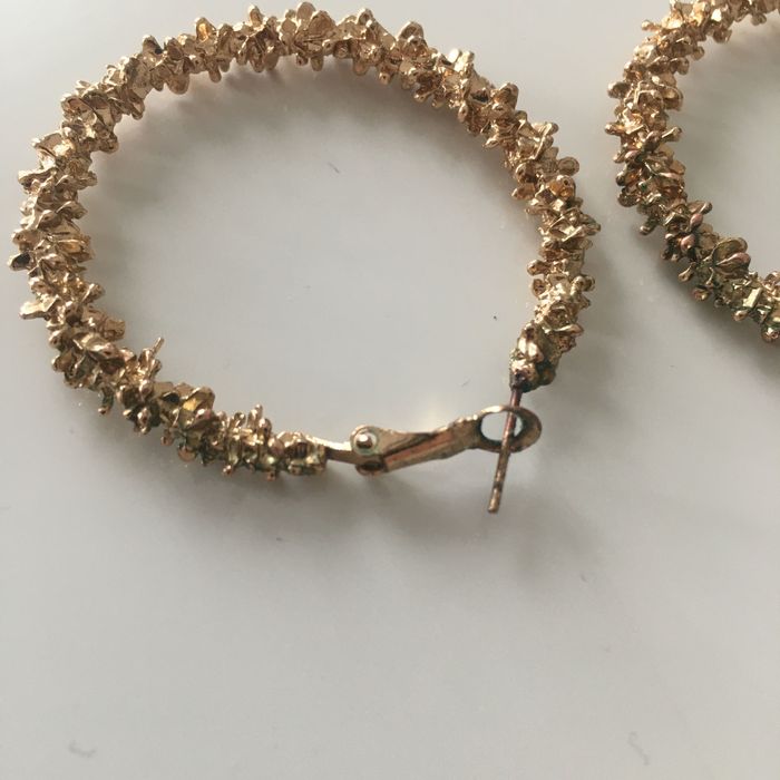 Kolczyki Koła imitujące złote