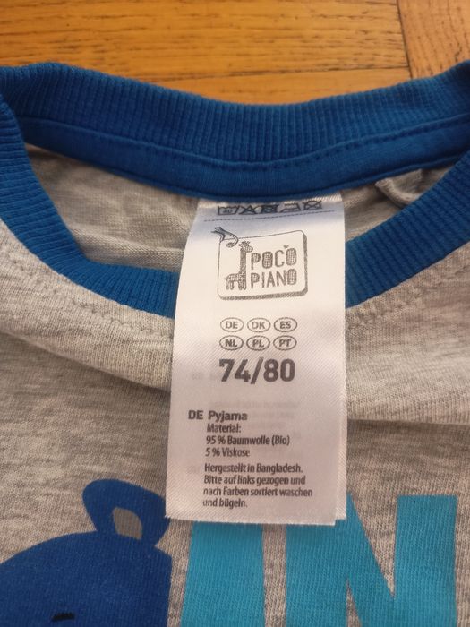 Pidżama bawełniana 74/80