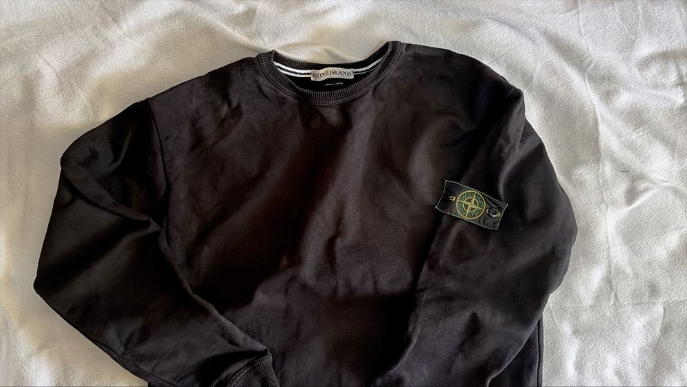 чорний вінтажний світшот Stone Island 2001 року