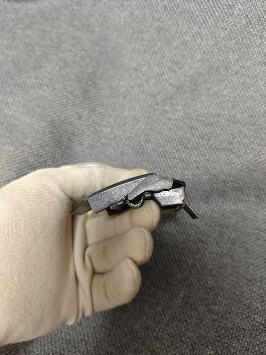 Пряжка для ременя мисливська собака пес сіра металева чоловіча ременна